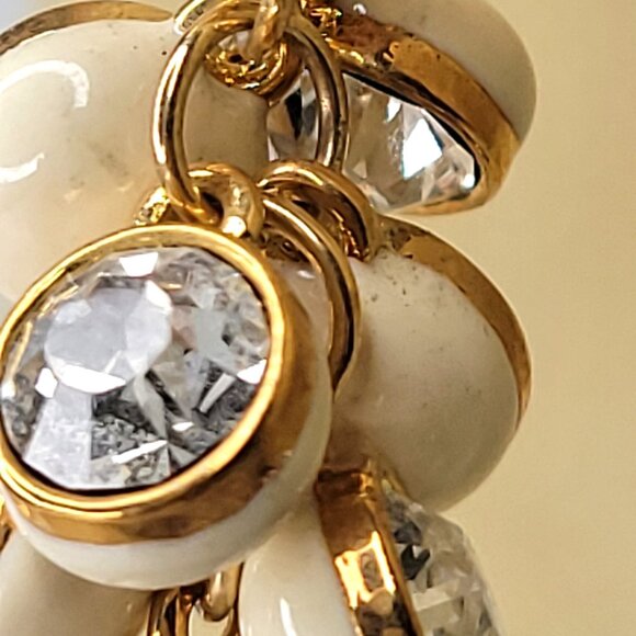 Crystal Charms Cluster Dangle Earrings - Picture 5 of 9